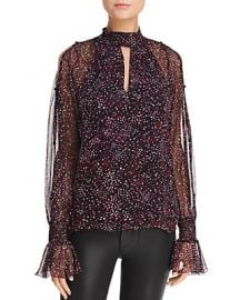 Parker Sabrina Confetti-Print Silk Blouse at Bloomingdales